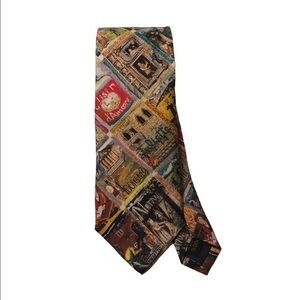 Josh Bach “Opera A to Z” By Liddy Lindsay 100% silk unique multicolor tie